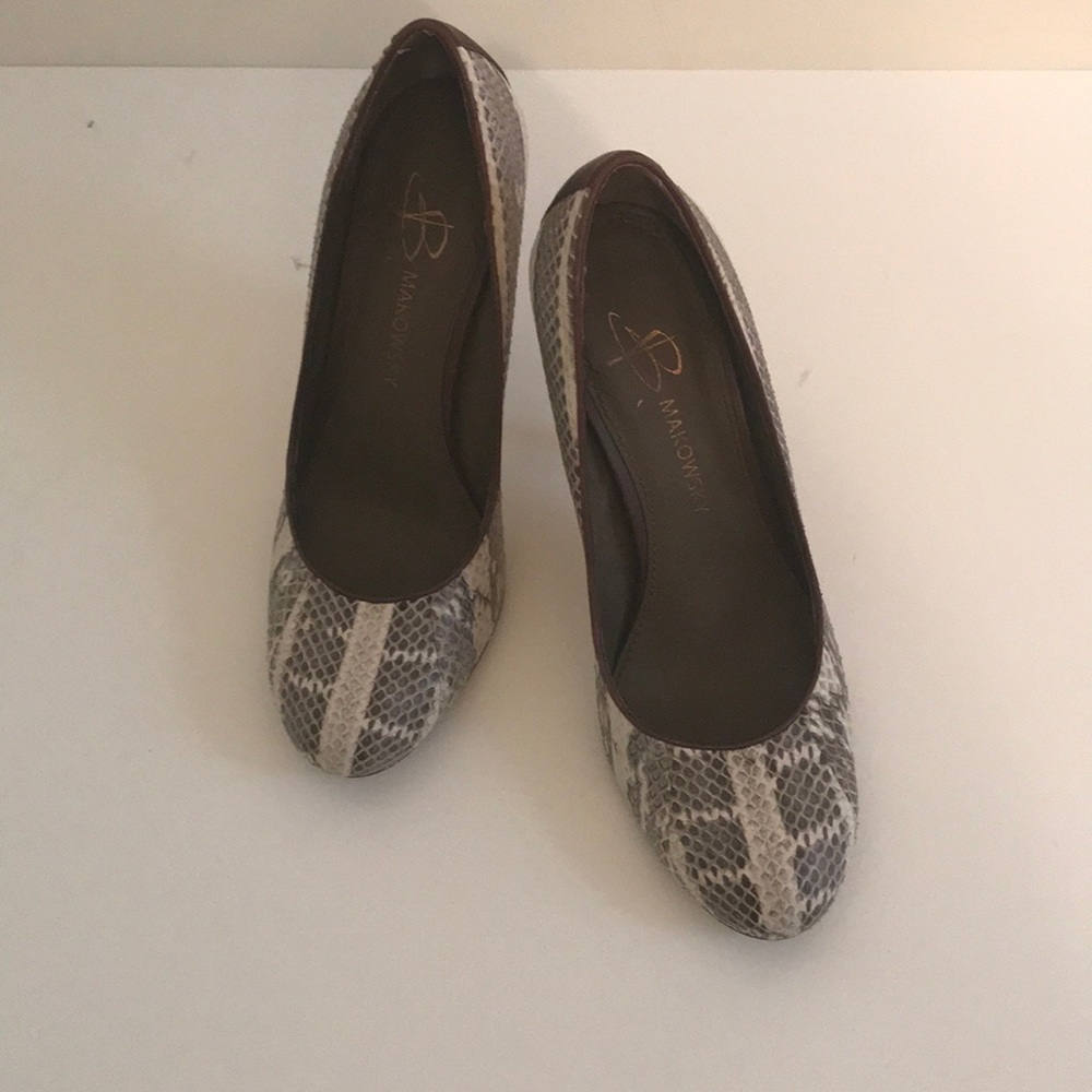 B. Makowsky Python Pattern Sexy Heels - image 3